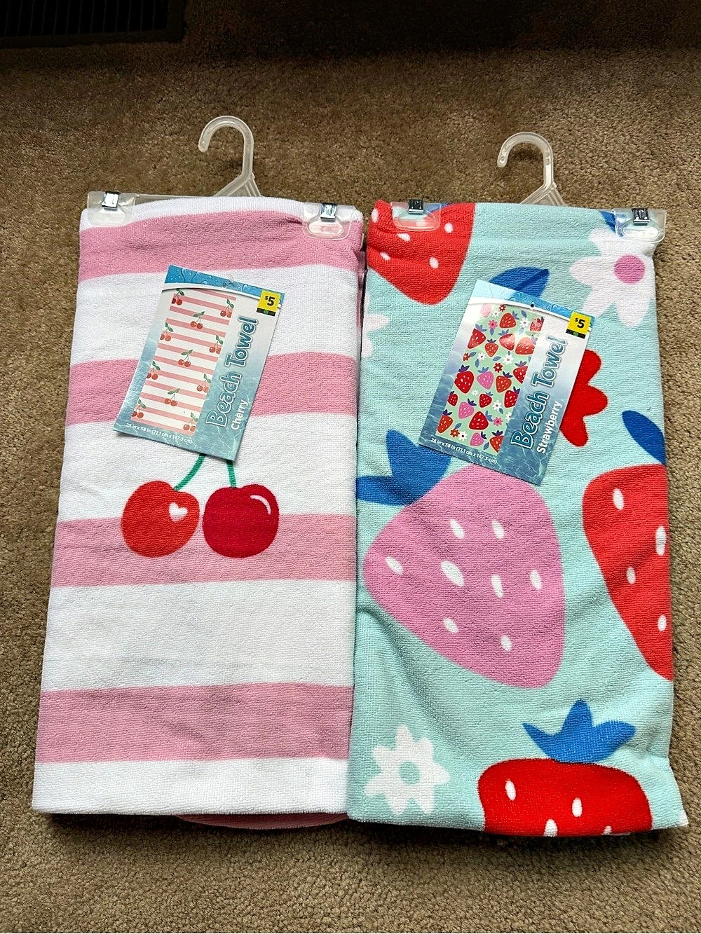 Pink & Blue Tagged Textile Set